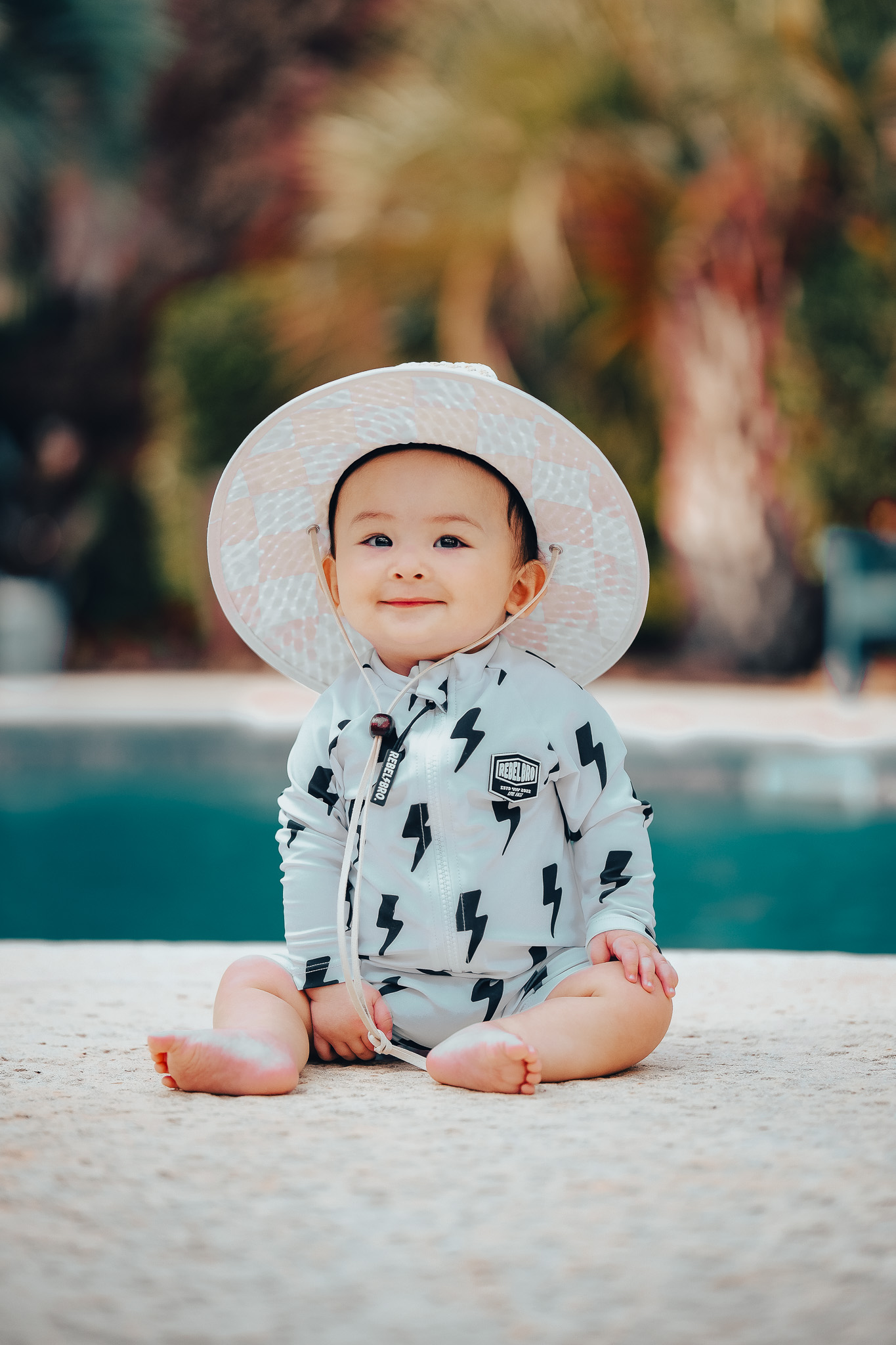 UPF50+ Swim Romper in Bowie