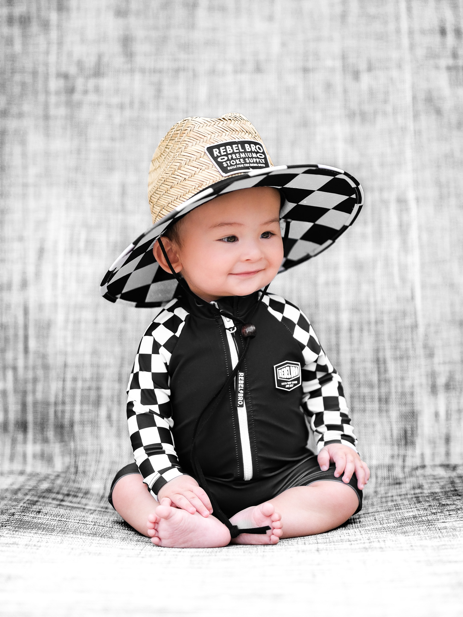 UPF50+ Swim Romper in Off The Wall