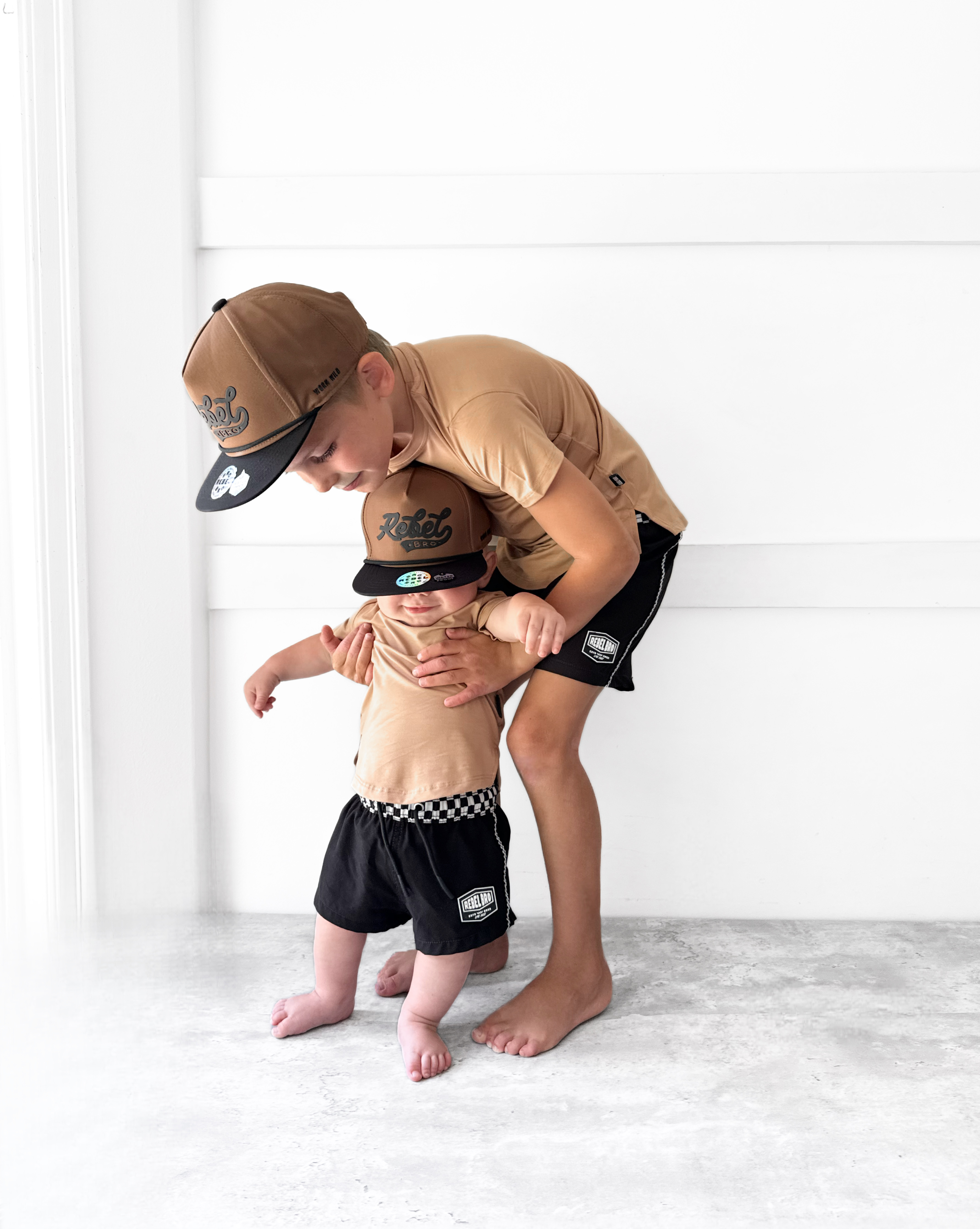 Hybrid Swim Trunks in Off The Wall