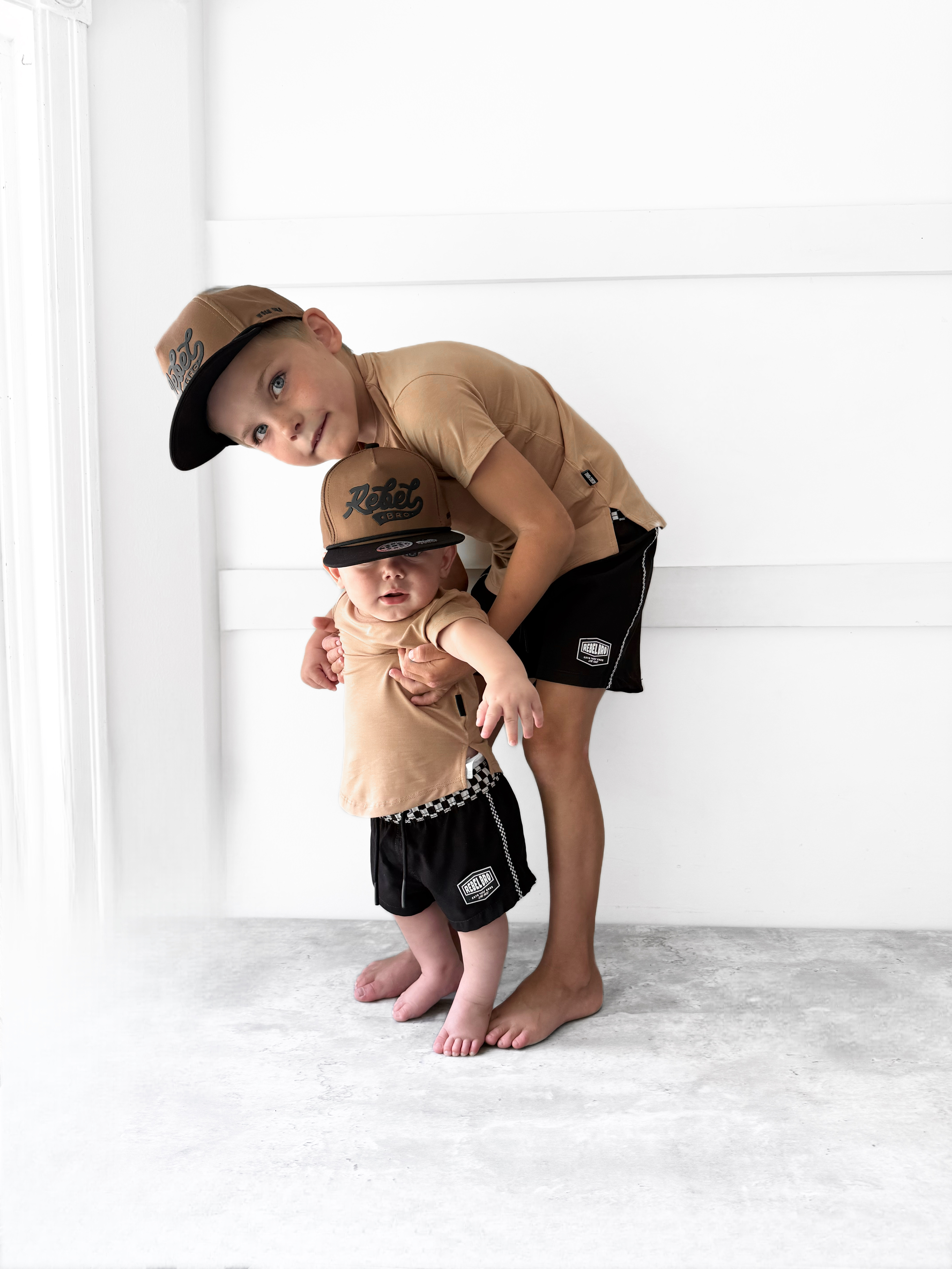 Hybrid Swim Trunks in Off The Wall