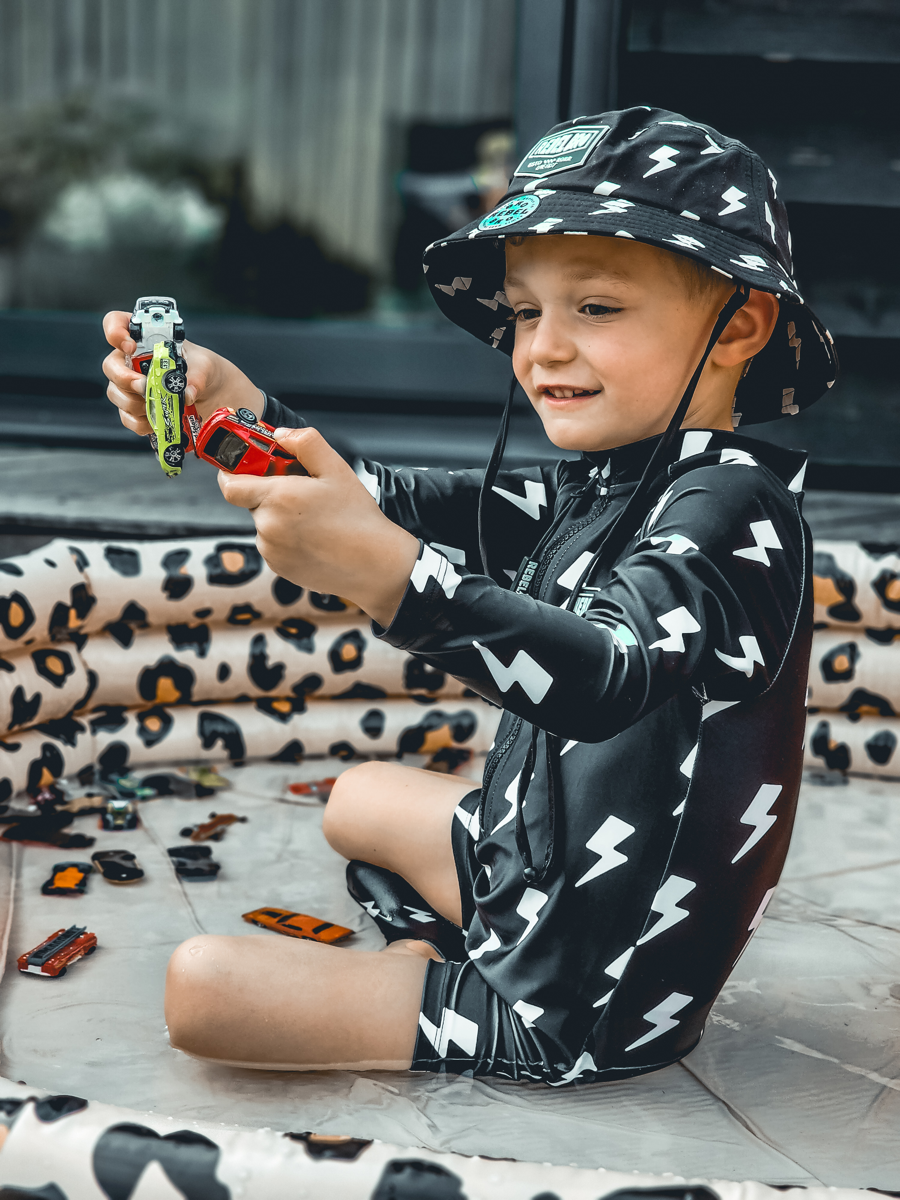 UPF50+ Swim Romper in Jagger