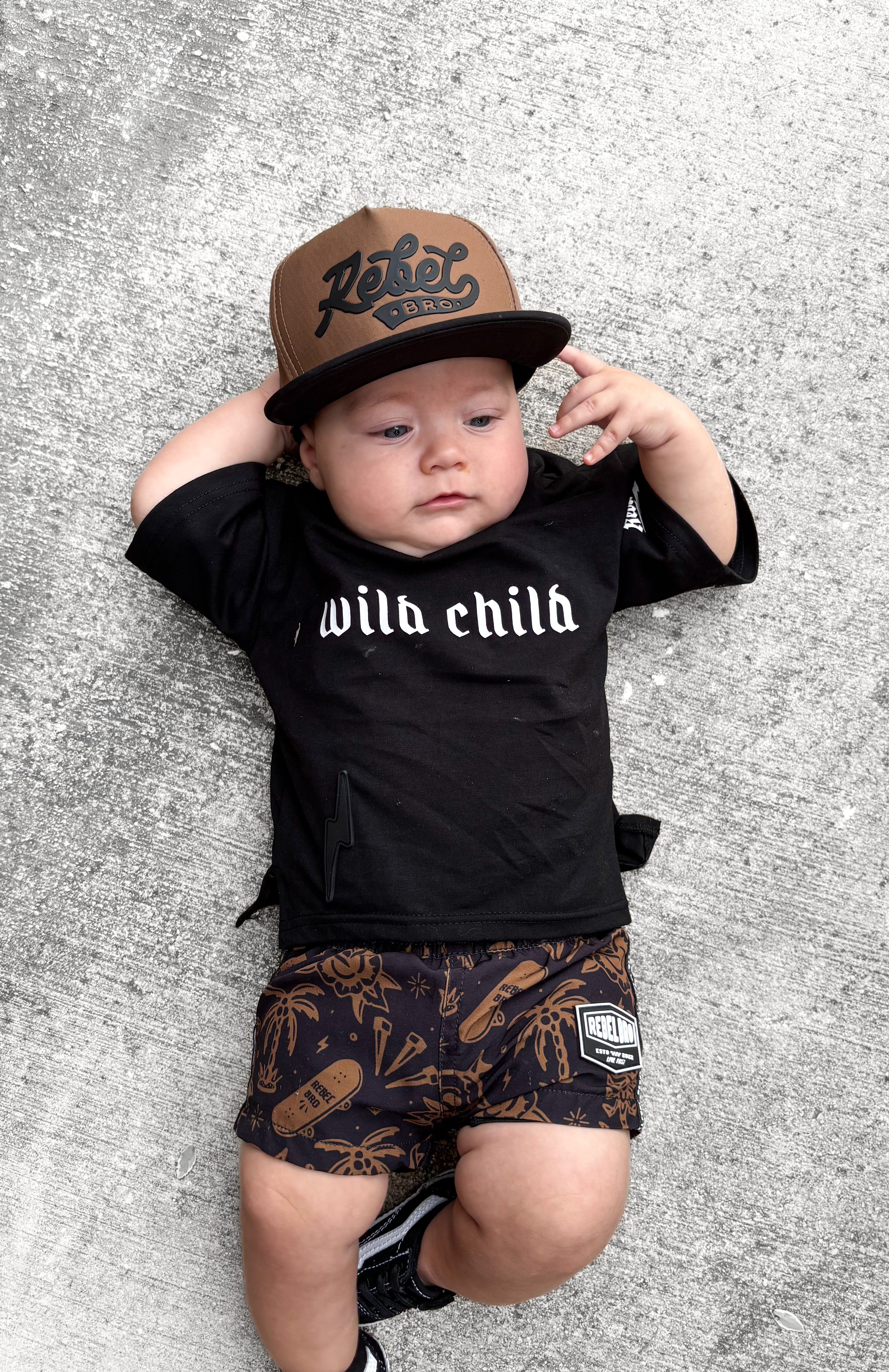 Bamboo Graphic Tee in Wild Child