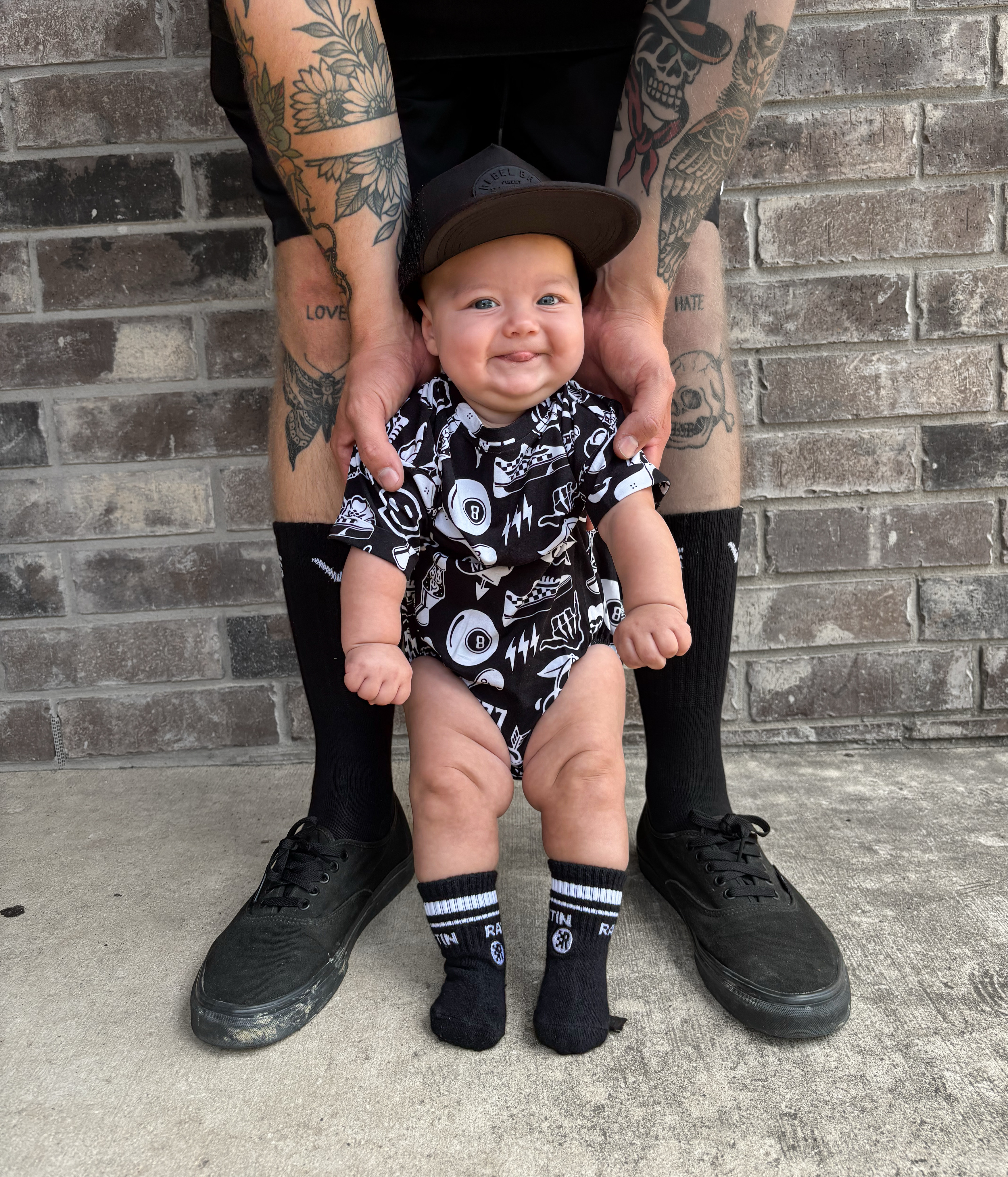 Bamboo Bubble Romper in Warped Tour [Midnight Edition]