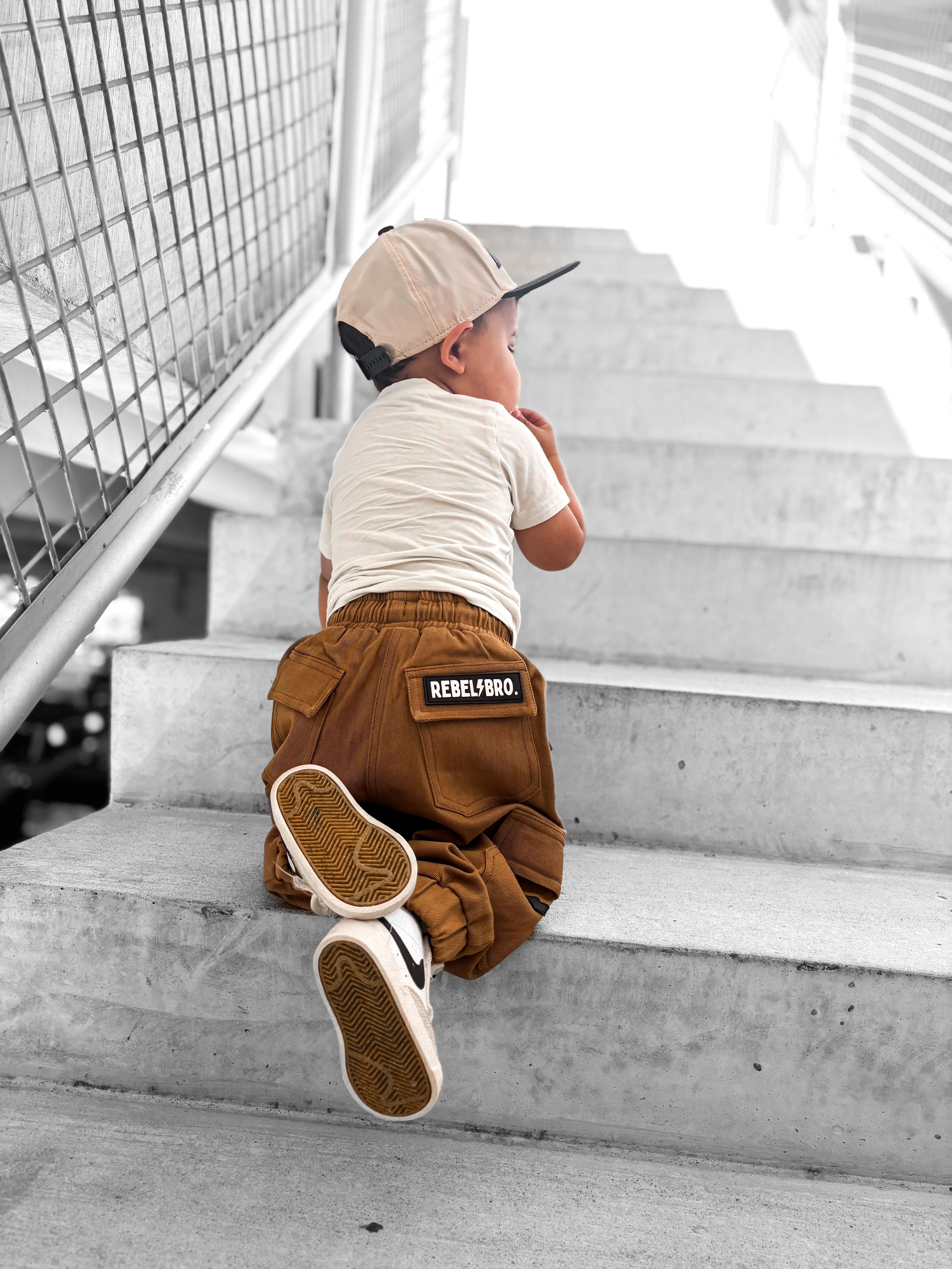 Rebel Cargo Pant in Dark Khaki