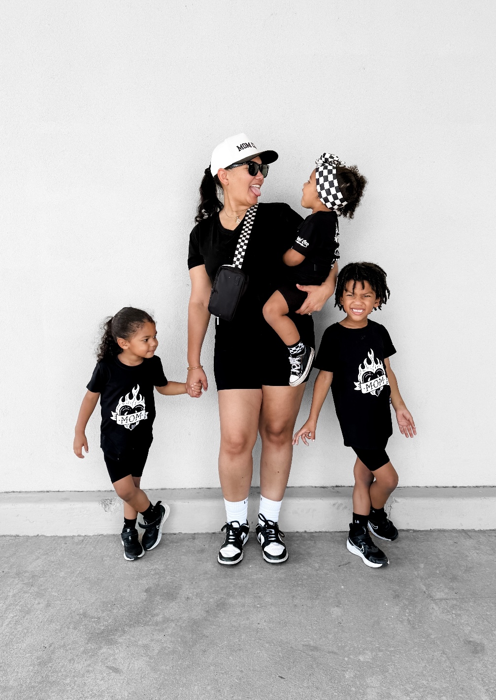 Bamboo Biker Shorts in Black