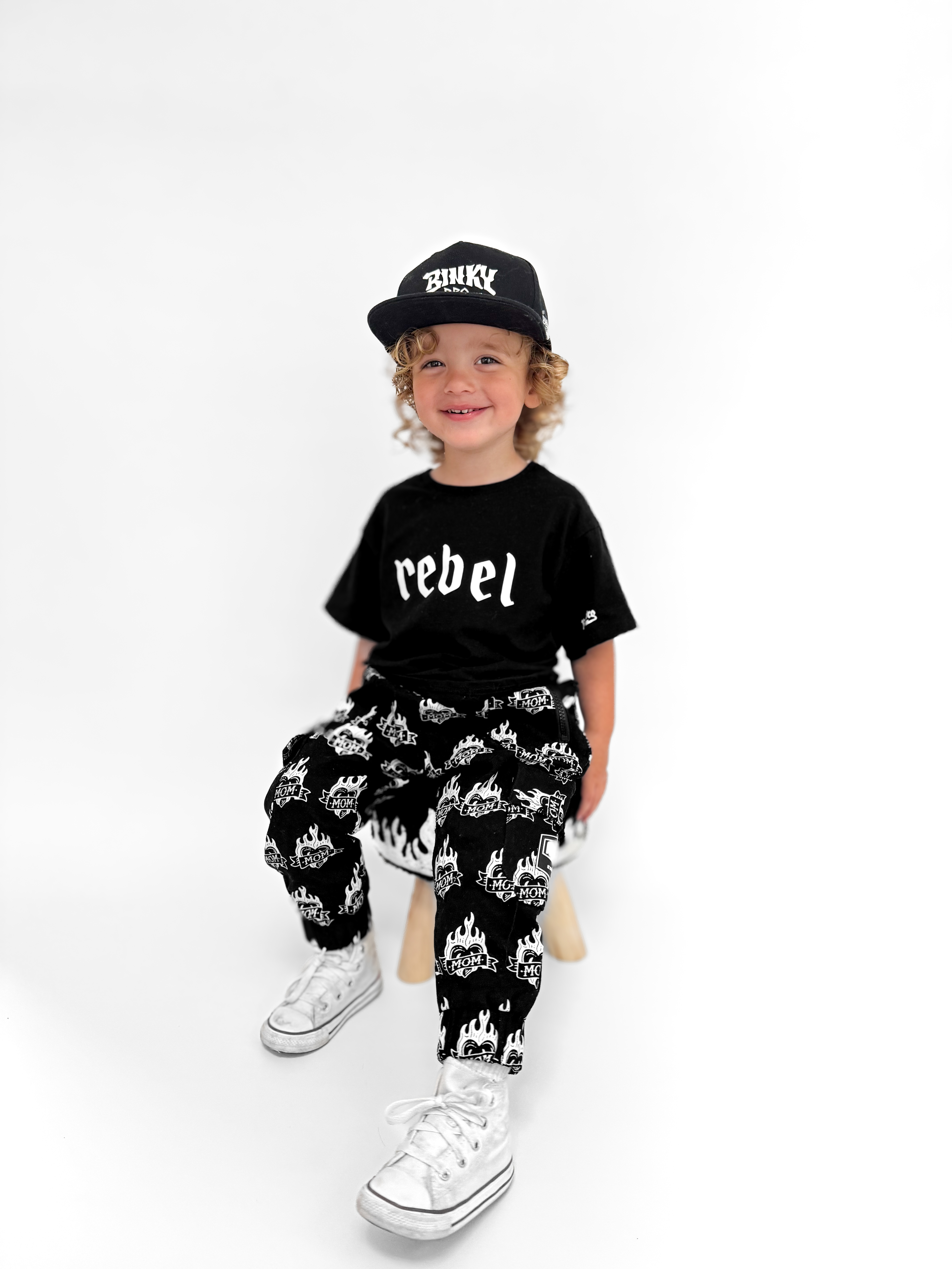 Bamboo Graphic Tee in Rebel