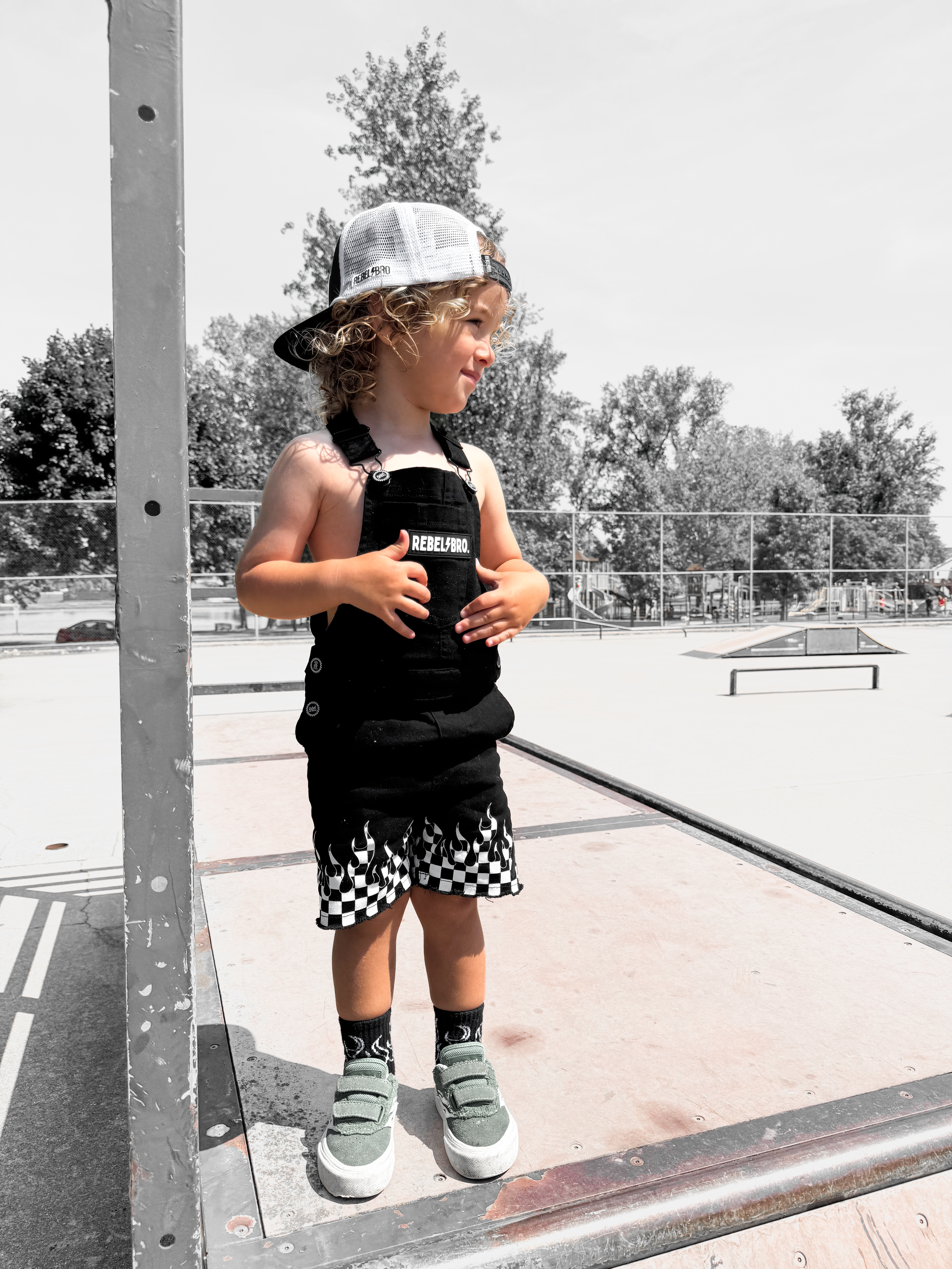 Cut Off Overalls in Harley